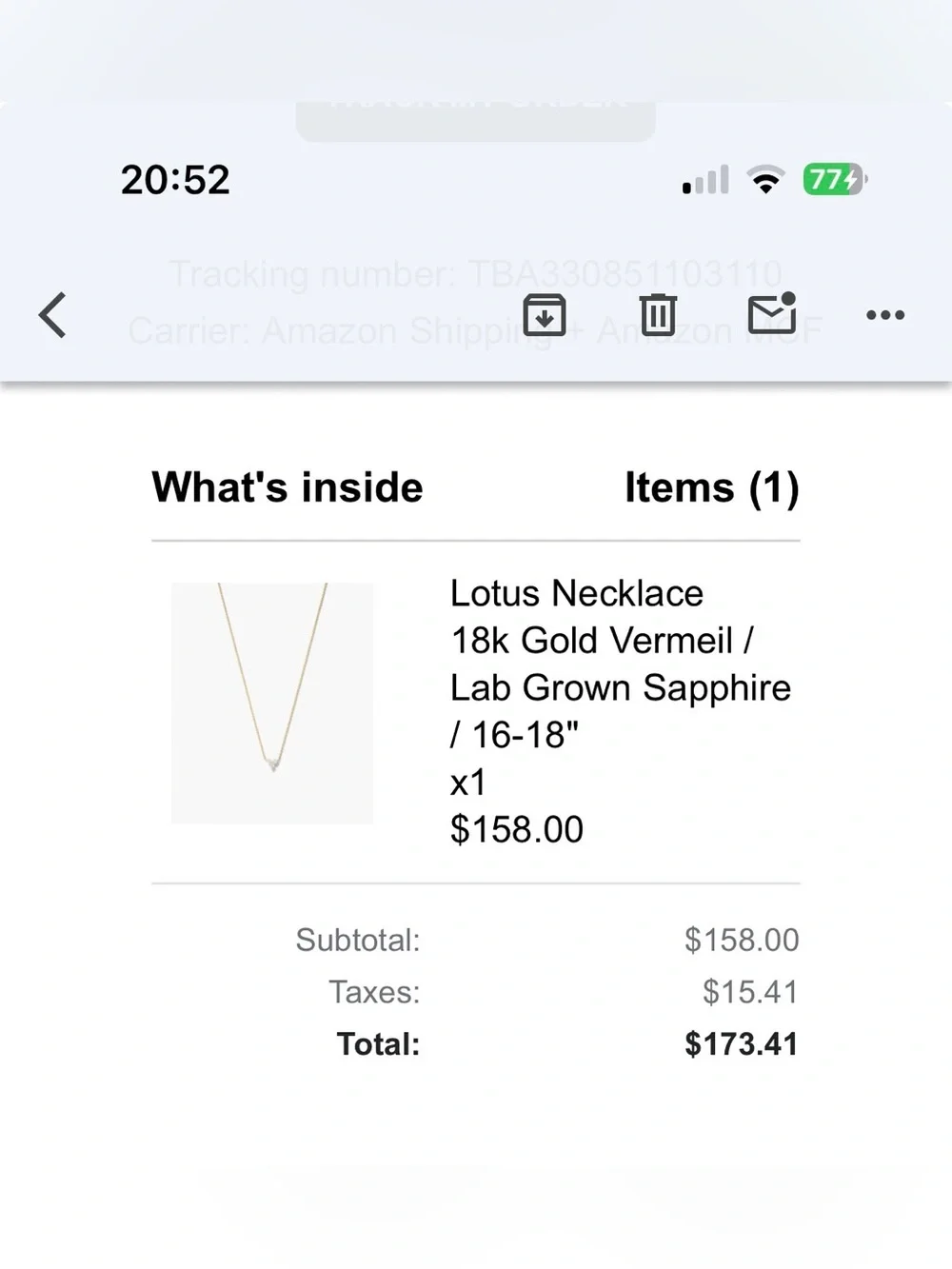 Mejuri Lotus Necklace - Picture 9 of 12